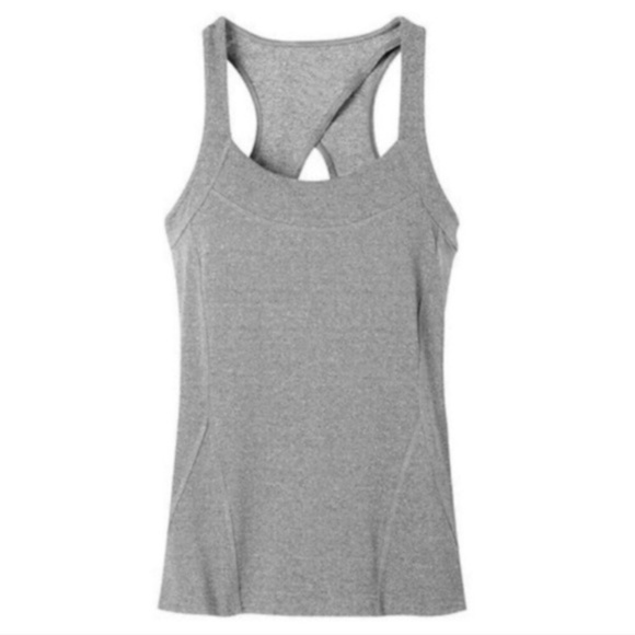 Athleta Tops - Athleta Switchback Tank Top Grey Built in Bra S